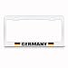 Germany German Flag White Country Metal License Plate Frame Tag Holder