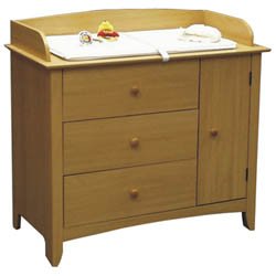 Toys: Changing Table   Maple Finish   With Changing Pad