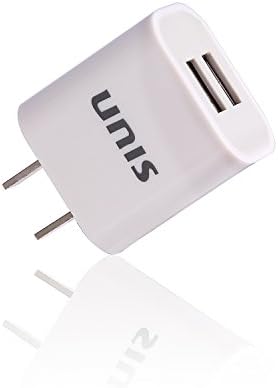 KLOKOL Home Wall Dual USB Charger,Universal Power Adapter Travel Charger for iPhone iPad, Samsung Galaxy, HTC Nexus, Smart Phones, Bluetooth Speaker Headset, White