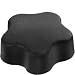 DimcoGray Black Thermoplastic 5 Lobe Fluted Soft Feel Knob Female, Brass Insert: 3/8-16" Thread x 1" Depth, 2-3/8" Diameter x 1-5/8" Height x 3/4" Hub Dia x 11/16" Hub Length