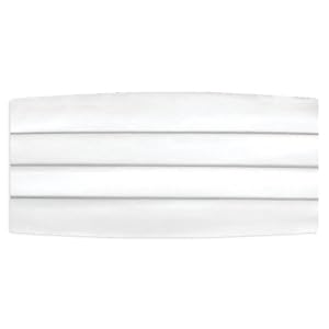 White Satin Cummerbund