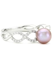 Katie Decker "Stackable" 18k White Gold Freshwater Pearl Ring, Size 7
