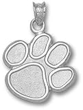 Clemson Tigers Paw 5/8 Pendant - Sterling Silver Jewelry