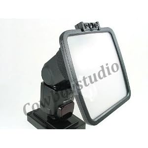CowboyStudio Flash Diffuser for Canon EOS, Nikon, Olympus, Pentax, Sony, Sigma, & Other External Flash Units