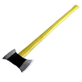 Classic 3-1 2 LB Double Bit Axe - 36 Hardwood Handle - Forged Head by RT