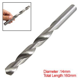 Spiral Flute Straight Shank Twist Drill Bit 14mm Diameter