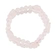 FOJO's Carved Rose Quartz Flower Stretch Bracelet