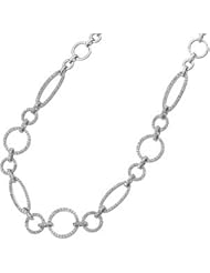 14K White Gold Diamond Necklace