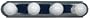 Yosemite Home Decor 4504SN 24-Inch 4-Light Bathroom Vanity, Satin Nickel