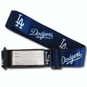 Los Angeles Dodgers Durable Nylon Weave Luggage Strap - MLB Baseball Fan Shop Sports Team Merchandise