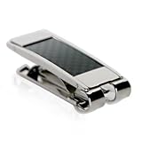 Stainless Steel Money Clip with Carbon Fiber Inlay