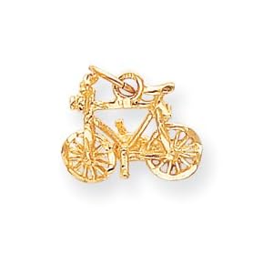 10k BICYCLE CHARM