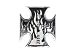 Maltese Cross Iron Cross Chopper Flame Headbadge