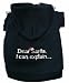 Dear Santa Holiday Dog Hooded Sweatshirt Size Medium