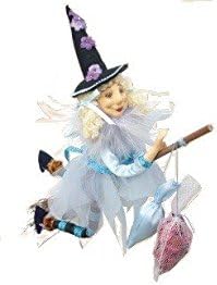 Witches of Pendle - Jazz Witch Flying (Pale Blue) 32cm