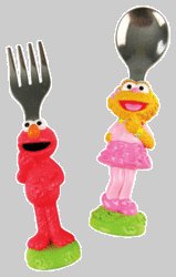 Sesame Street Let's Pretend Fork and Spoon by The First Years