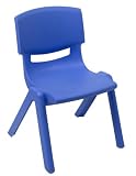 Stacking Chair - 11 Inch Blue Plastic Stack Chair - YU-YCX-002-BLUE-GG