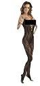 Spitzen-Catsuit ouvert Gr&ouml;&szlig;e M/L
