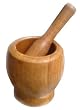Wooden Mortar and Pestle 5.0 in. high