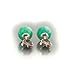 Trustmark 925 Sterling Silver 6mm Kiwi Green Created Opal Ball Stud Post Earrings, Margarita