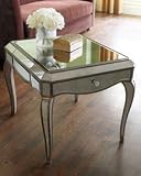 Mirrored End Table