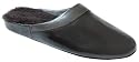 Lamo Sheepskin Australia Sheepskin Monaco Scuff Mens Shoes Suede Slippers Moccasins Black