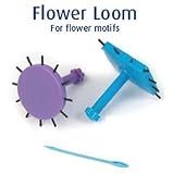Classic Knit Flower Looms, set of 2, 6.2cm, with 2 Yarn needles