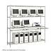 Safco 72 Inch Wire LAN Management System Server Rack