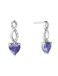 Genuine Tanzanite 14kt White Gold Earrings