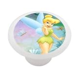 Tinkerbell Butterfly Decorative High Gloss Ceramic Drawer Knob