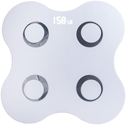 Ipinto Weight Scale,Smart Body Analyzer [Step-On Technology][Body Fat Calculator][Measure BMI,Body Fat,Water,Bone Mass,Basal Metabolic Rate,Muscle Content][Digital Scale for Weight Watchers] White