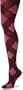 Steve Madden Women's Argyle Heart Fashion Tight,Burgundy,Small/Medium