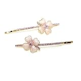 Caravan Unique!! Extra Large Bobby Pin Flower Is Decorated With Epoxy And 31 Matching Color Pair
