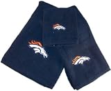 Denver BRONCOS NFL 3 Piece Bath Towel Set New Gift