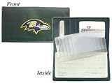 Baltimore Ravens Embroidered Leather Checkbook Cover