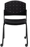 Eddy Armless Stack Side Chair on Casters