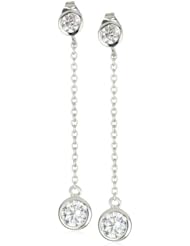 Myia Passiello "Infinity" Swarovski Zirconia Drop Earrings