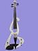VIOLINSMART Full Size 4/4 White Silent Electric Violin with Accessory Complete Set
