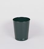 United 26 qt Steel Open Top Wastebasket Black Waste Receptacle WB26BK