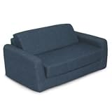Black Kid's Sofa Chair Sleeper Foam Furniture