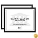 DAX Value U-Channel Document Frames with Certificates, 8.5 x 11 Inches, Black, Set of 2 (N17000NTP)