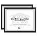 Dax Value U-channel Document Frames With Certificates, 8.5 X 11 Inches, Black, Set Of 2 (n17000ntp)