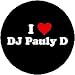 I LOVE DJ PAULY D Pinback Button 1.25" Pin / Badge JERSEY SHORE