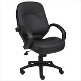 Executive Chair in Leatherplus Black