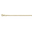 14K Yellow Gold Diamond-Cut Rope Chain - 1.50mm - 24 inch