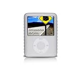 yooZoo Ribbed Silicone Extra Grip Apple iPod nano 3G Skin Case with Screen Protector and Lanyard - Fog White