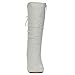 Beston CA58 Children Girl's Mid Heel Lace Up Slouched Knee High Boots