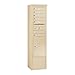 Salsbury Industries 3915S-06SFU, Front Loading, Single Column, 6 MB1 Doors, 1 PL6, USPS Access, Sandstone Free Standing Horizontal 4C Mailbox