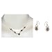 Gifts for Girl Silver Tiger's Eye Necklace Earrings Ring (gnklcs254)
