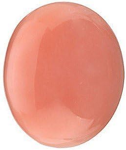 Oval Shape Cabochon Pink Coral Gemstone Grade AA, 11.00 x 9.00 mm in Size
